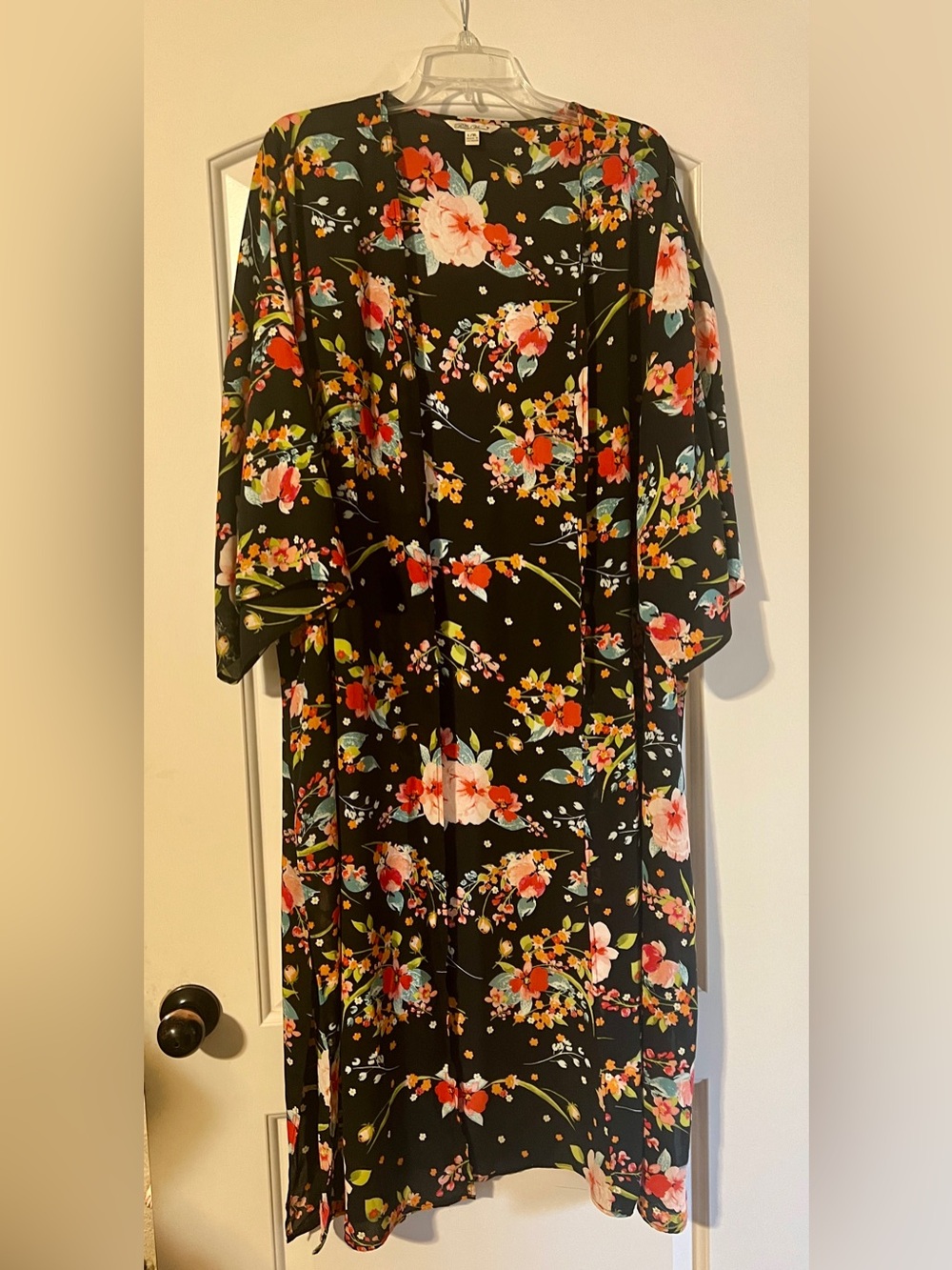 Black Floral Kimono - Brand: Pioneer Woman